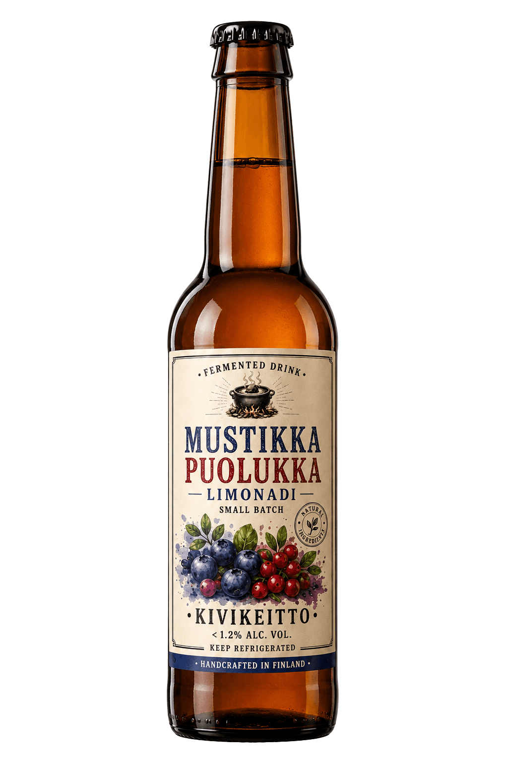 Mustikka & puolukka - KiviKeitto fermentoitu juoma