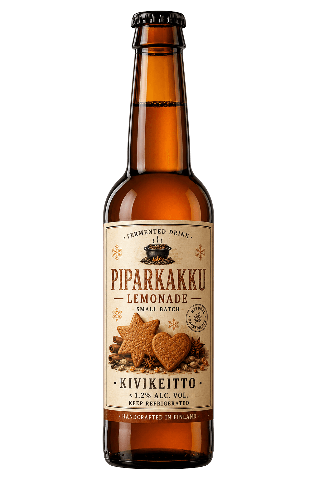 Piparkakkulimonaadi - KiviKeitto fermentoitu juoma